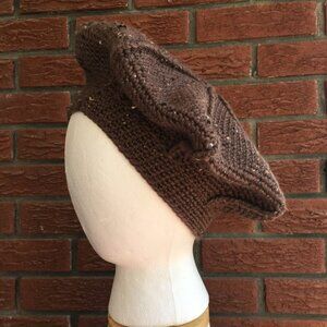 Crochet Cable Tam | Handmade Vintage Beret